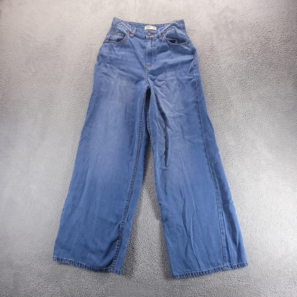 OAT New York Jeans Womens 4 Blue High Rise Wide Leg Relaxed Baggy